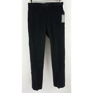 New Michael Kors Marcia Cotton Corduroy Pants Men's 30 x 32 Modern Fit Navy Blue
